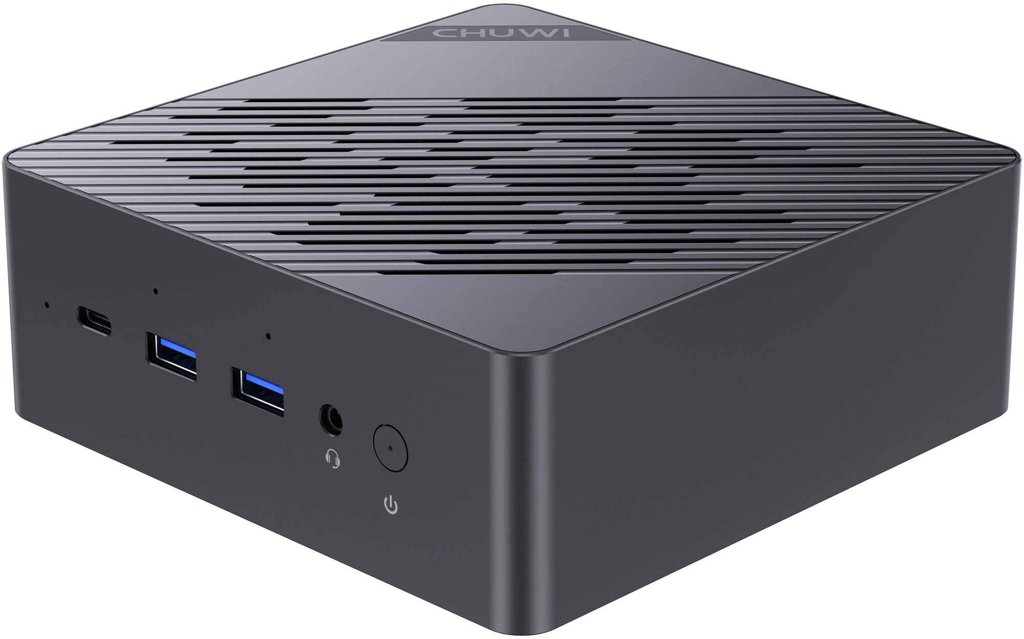 ПК Мини Chuwi AuBox Ryzen AI 9 365 (3.3) 32Gb SSD1Tb RGr Windows 11 Pro 2x2.5GbitEth WiFi BT 120W серебристый/черный