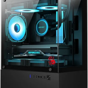 Корпус Bloody CC-125 черный без БП mATX 5x120mm 2xUSB2.0 1xUSB3.0 audio bott PSU