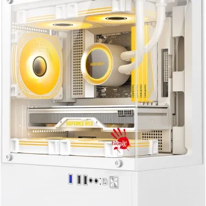 Корпус Bloody CC-125 белый без БП mATX 5x120mm 2xUSB2.0 1xUSB3.0 audio bott PSU