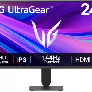 Монитор LG 23.8" UltraGear 24G411A-B черный IPS LED 5ms 16:9 HDMI матовая 1500:1 250cd 178гр/178гр 1920x1080 144Hz DP FHD 3.3кг