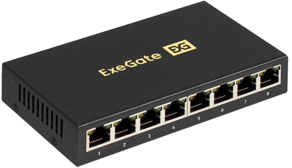 Коммутатор Exegate EDGS-1008D EX298694RUS (L2) 8x1Гбит/с неуправляемый
