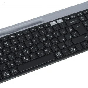Клавиатура Logitech K580 черный/серебристый USB беспроводная BT/Radio slim Multimedia (920-009208)