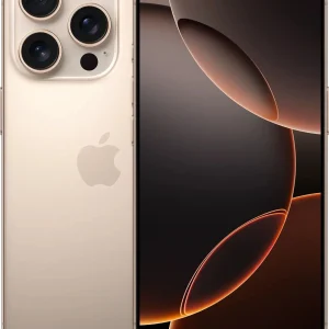 Смартфон Apple A3292 iPhone 16 Pro 1Tb бежевый титан моноблок 3G 4G 1Sim 6.3" 1206x2622 iOS 18 48Mpix 802.11 a/b/g/n/ac/ax/be NFC GPS Protect