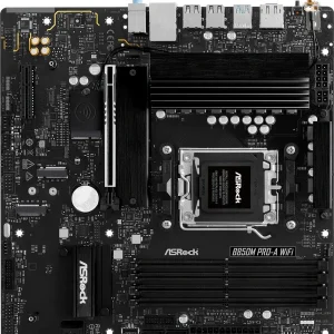 Материнская плата Asrock B850M PRO-A WIFI SocketAM5 AMD B850 4xDDR5 mATX AC`97 8ch(7.1) 2.5Gg RAID+HDMI+DP