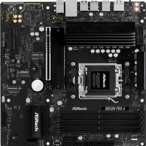Материнская плата Asrock B850M PRO-A SocketAM5 AMD B850 4xDDR5 mATX AC`97 8ch(7.1) 2.5Gg RAID+HDMI+DP
