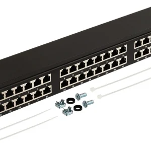 Патч-панель Lanmaster LAN-PPC48S6A 19" 1U 48xRJ45 кат.6A STP