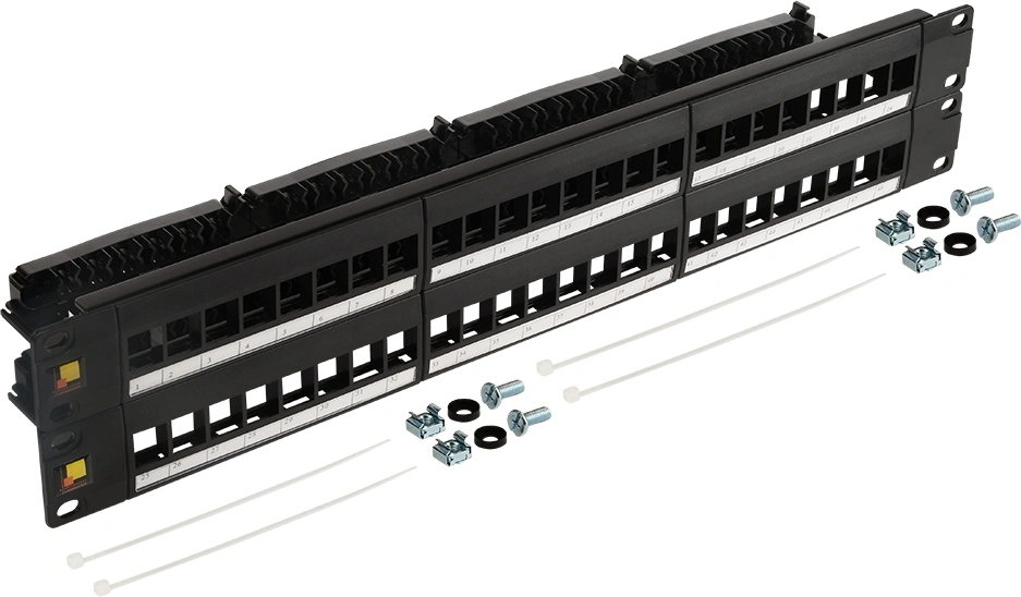 Патч-панель наборная Lanmaster LAN-PPN48OK-UTP 19" 2U 48x UTP
