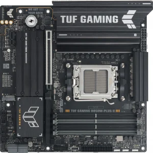 Материнская плата Asus TUF GAMING B850M-PLUS II SocketAM5 AMD B850 4xDDR5 mATX AC`97 8ch(7.1) 2.5Gg RAID+HDMI+DP