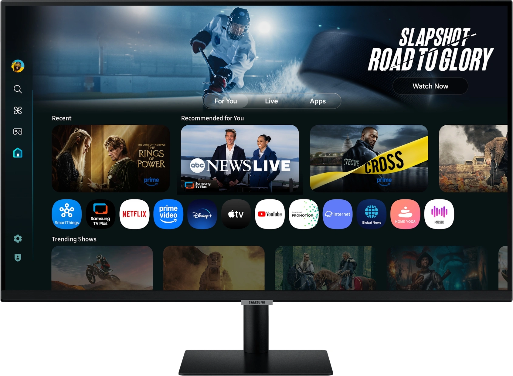 Монитор Samsung 32" S32FM702UIXCI черный VA LED 4ms 16:9 HDMI M/M матовая 3000:1 300cd 178гр/178гр 3840x2160 60Hz 4K USB 6.5кг