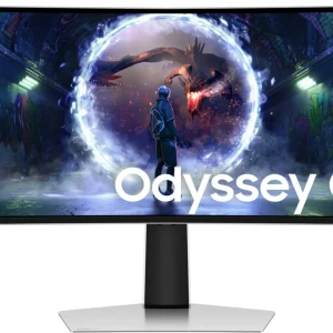 Монитор Samsung 49" Odyssey OLED G9 S49DG934SUXEN серебристый OLED LED 32:9 HDMI полуматовая HAS 250cd 178гр/178гр 5120x1440 240Hz DP USB 12.6кг