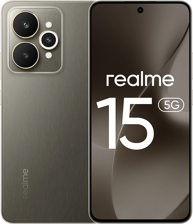 Смартфон Realme RMX5106 15 256Gb 8Gb черный моноблок 3G 4G 6.78" 1264x2780 Android 15 50Mpix 802.11 a/b/g/n/ac/ax/be NFC GPS GSM900/1800 GSM1900