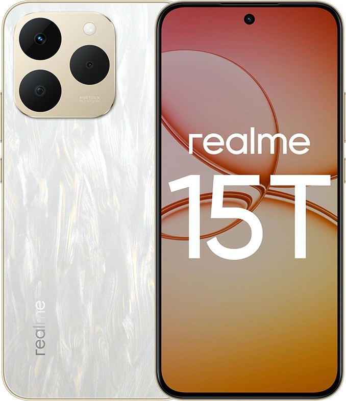 Смартфон Realme RMX5111 15T 128Gb 8Gb белый моноблок 3G 4G 6.78" 1264x2780 Android 15 50Mpix 802.11 a/b/g/n/ac/ax/be NFC GPS GSM900/1800 GSM1900