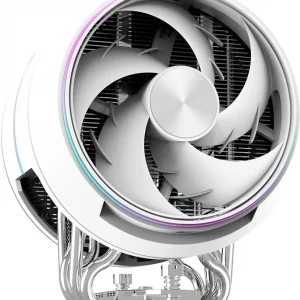 Устройство охлаждения(кулер) Zalman ZET5 ARGB Soc-AM5/AM4/1200/1700/1851 белый 4-pin 16-30.4dB Al+Cu 200W 970gr Ret (ZET5 WHITE)