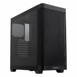 Корпус без блока питания / HSPD M740-TGBK / Корпус без блока питания/ Case HSPD M740, Mesh Mid Tower, Black, TG, 0.6 SPCC, no fans, E-ATX, ATX, mATX, mITX, 170/400/200mm, 4x2.5", 2x3.5", 7xPCI, 1xUSB-A 3.0, 1xUSB-C 3.0, 460x218x450mm