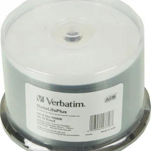 Диск CD-R Verbatim 700Mb 52x Cake Box (50шт) Printable (43756)