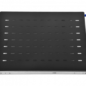 Полка усиленная с телескопическими направляющими грузоподъёмностью 150 кг глубина 620 мм чёрный / ЦМО ТСВ-62У-9005 / Полка усиленная с телескопическими направляющими грузоподъёмностью 150 кг глубина 620 мм чёрный