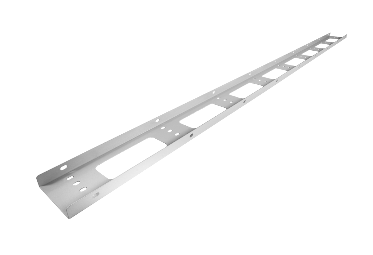 Вертикальный кабельный органайзер для стойки внешний с окнами, ширина 95 мм 49U / ЦМО ВКО-СТК-49 / Вертикальный кабельный органайзер для стойки внешний с окнами, ширина 95 мм 49U