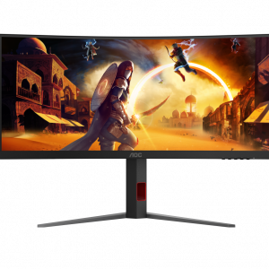 Монитор AOC CU34G4 34``, Curved, 3440x1440, VA, 180hz, 80M1, 300cd, 0.5ms, 2xHDMI 2.0, DP 1.4, H. adj 130mm, pivot, VESA, 3Y, Black/red / AOC CU34G4 / AOC CU34G4 34``, Curved, 3440x1440, VA, 180hz, 80M1, 300cd, 0.5ms, 2xHDMI 2.0, DP 1.4, H. adj 130mm, pivot, VESA, 3Y, Black/redIPS, 75Hz, 20M1, 250cd, 4ms, HDMI 1.4, DisplayPort 1.2, VESA, 3Y, White/Silver