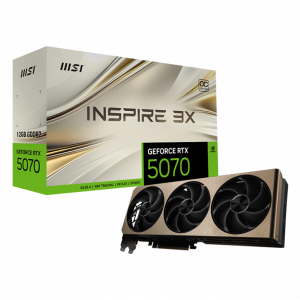 Видеокарта / MSI GeForce RTX 5070 12G INSPIRE 3X OC / Видеокарта/ GeForce RTX 5070 12G INSPIRE 3X OC
