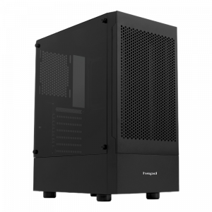 Корпус без блока питания / HSPD M540-TGBK / Корпус без блока питания/ Case HSPD M540, Mesh Mid Tower, Black, TG, 0.45 SPCC, no fans, ATX, mATX, mITX, 160/300/150mm, 2x2.5", 2x3.5", 7xPCI, 1xUSB-A 3.0, 2xUSB-A 2.0, 365x216x405mm