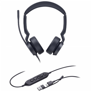 Гарнитура проводная / Yealink UH44 Dual UC USB-C/A / Гарнитура проводная/ Yealink UH44 Dual UC USB-C/A [1308187]