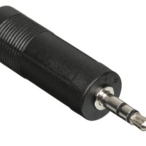 Переходник / GoPower 00-00032069 / Переходник/ Переходник GoPower Jack 3.5mm (m)-Jack 6.3mm (f) черный Premium Zip-Lock c подвесом (1/500)