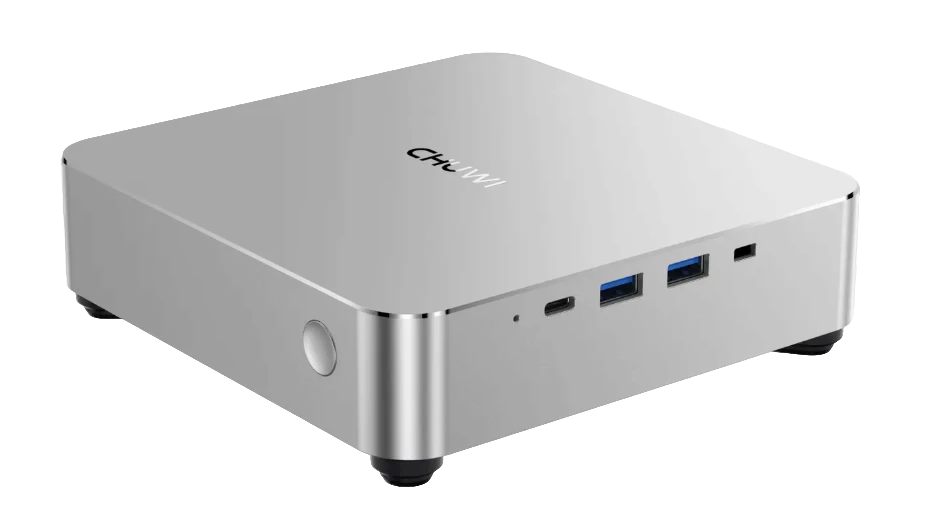Компьютер / Chuwi CWI603I9P32 / Chuwi AuBox Intel Core i9 13900HK(2.2Ghz)/32768Mb/1024PCISSDGb/IntIntel UHD Graphics/BT/WiFi/war 1y/0.74kg/Gold+Black/Win11Pro + Aluminum+plastic/RAM slot2/bracket/USB2.01/USB3.22/USB3.01/Type-C2/HDMI1/DP1/RJ452/WIFI6/BT5