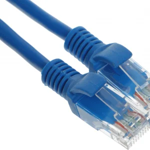 Патч-корд PP12-1.5M/B 1000G UTP 4 пары cat5E CCA molded 1.5м синий RJ-45 (m)-RJ-45 (m)