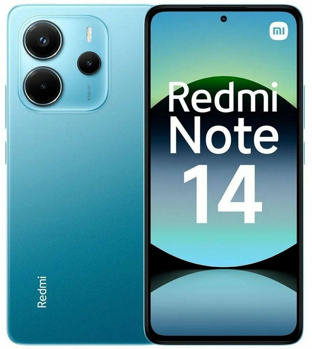 Смартфон Xiaomi Redmi Note 14 128Gb 6Gb голубой моноблок 3G 4G 2Sim 6.67" 1080x2400 Android 14 108Mpix 802.11 a/b/g/n/ac NFC GPS GSM900/1800 GSM1900 Protect A-GPS microSD max1024Gb