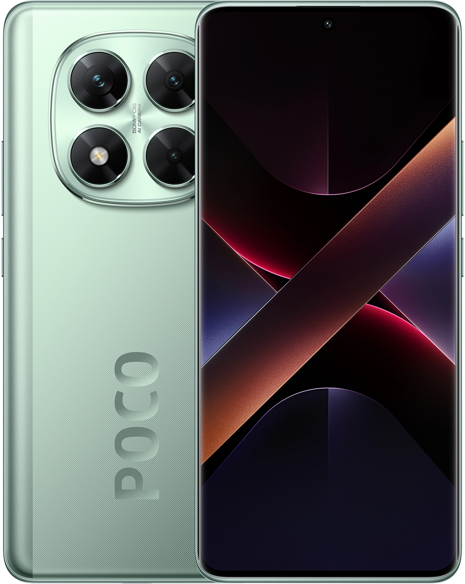 Смартфон Xiaomi Poco X7 5G 512Gb 12Gb зеленый моноблок 3G 4G 2Sim 6.67" 1220x2712 Android 14 50Mpix 802.11 a/b/g/n/ac/ax NFC GPS GSM900/1800 GSM1900 Protect A-GPS