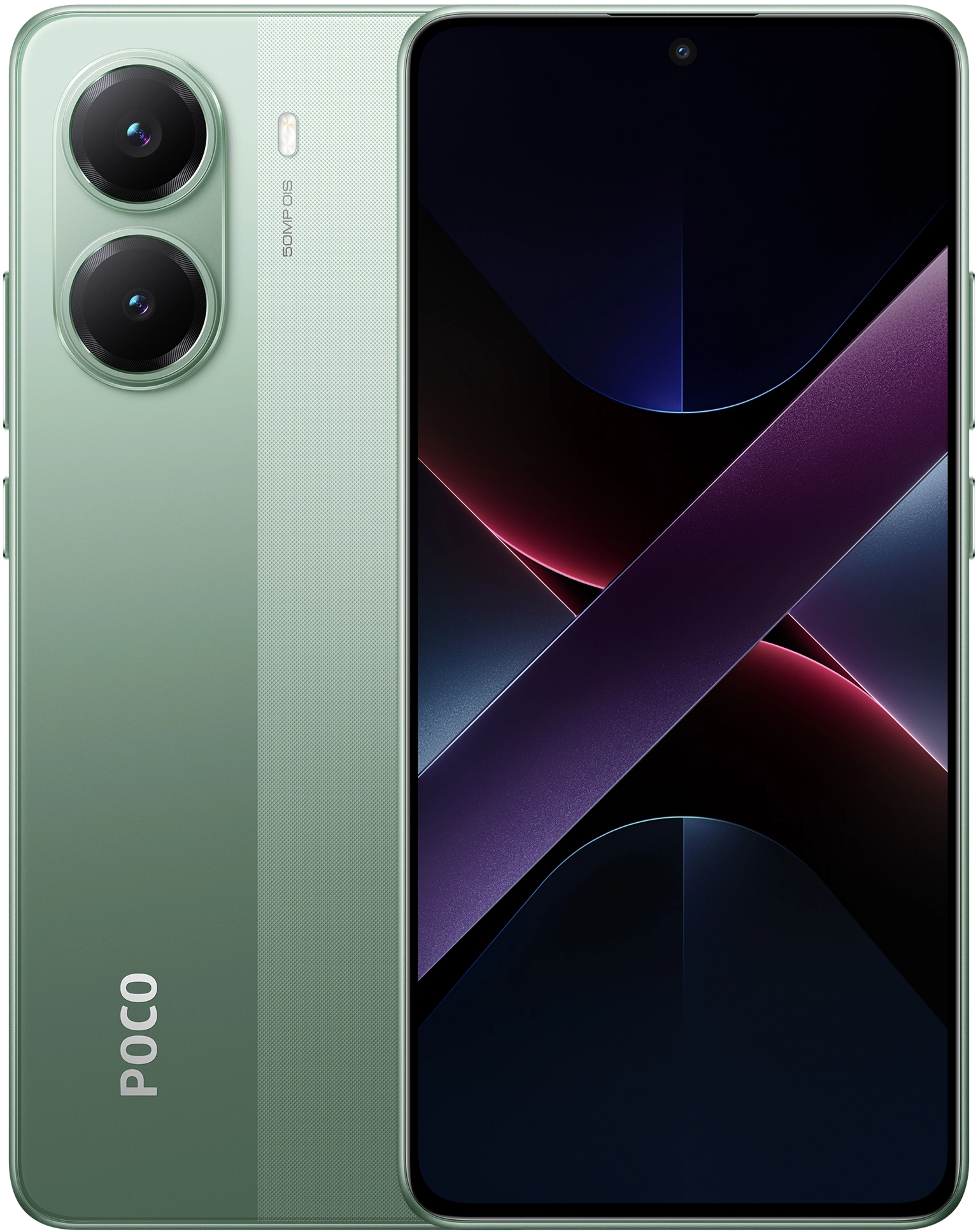Смартфон Xiaomi Poco X7 Pro 512Gb 12Gb зеленый моноблок 3G 4G 2Sim 6.67" 1220x2712 Android 14 50Mpix 802.11 a/b/g/n/ac/ax NFC GPS Protect A-GPS