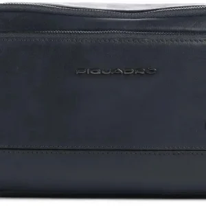 Косметичка Piquadro Philip BY6021W136/BLU синий натур.кожа