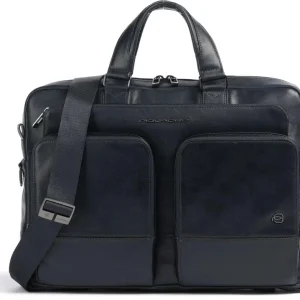 Деловая сумка мужская Piquadro Philip CA6793W136/BLU с отделением для ноутбука 15.6" синяя натур.кожа
