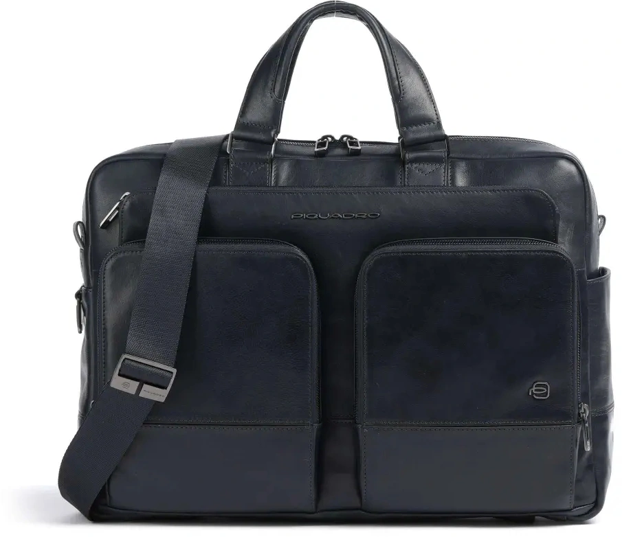 Деловая сумка мужская Piquadro Philip CA6793W136/BLU с отделением для ноутбука 15.6" синяя натур.кожа