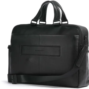 Деловая сумка мужская Piquadro Russel CA6026W137/N с отделением для ноутбука 15.6" черная натур.кожа