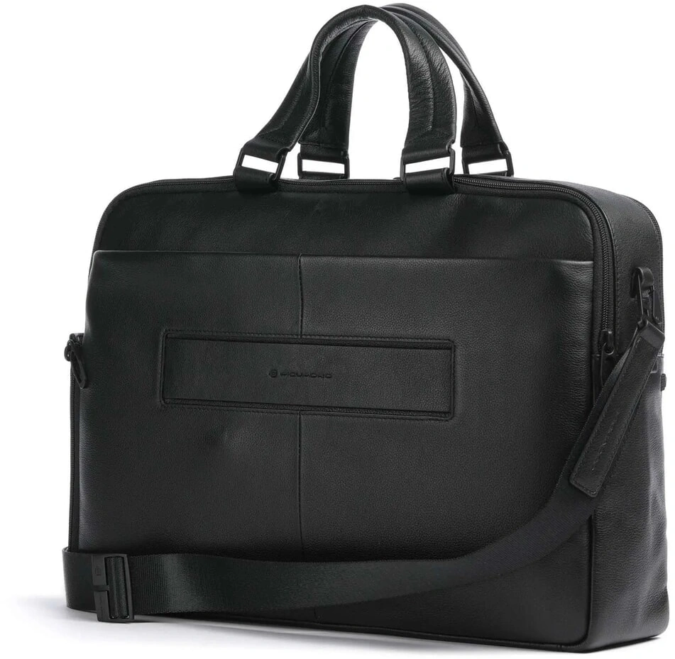 Деловая сумка мужская Piquadro Russel CA6026W137/N с отделением для ноутбука 15.6" черная натур.кожа