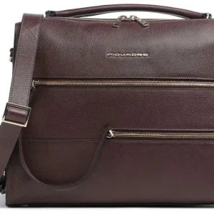 Деловая сумка Piquadro Patricia CA6774W140/BO с отделением для ноутбука 14" бургунди натур.кожа