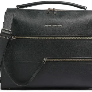 Деловая сумка Piquadro Patricia CA6774W140/N с отделением для ноутбука 14" черная натур.кожа