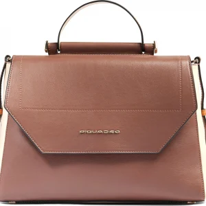 Сумка женская Piquadro Circle BD6777W92/MBE коричневая/бежевая натур.кожа