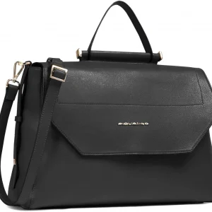 Деловая сумка женская Piquadro Circle BD6778W92/N с отделением для ноутбука 14" черная натур.кожа