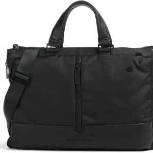 Деловая сумка Piquadro Marcel CA4021W138/N с отделением для ноутбука 15.6" черная натур.кожа/нейлон