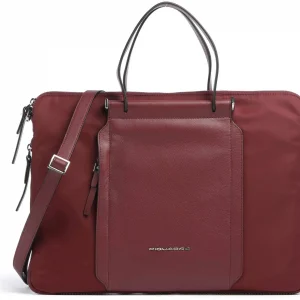 Деловая сумка женская Piquadro Lyra CA4021W92T/BO с отделением для ноутбука 15.6" бургунди натур.кожа/ткань