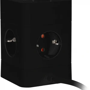 Сетевой удлинитель Buro BU-PTE4.1UC-B 1.5м (4 розетки) черный (пакет ПЭ)