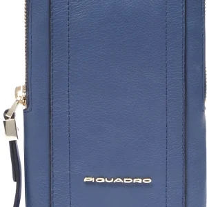 Чехол для смартфона Piquadro Circle AC6835W92R/BLU4 синий натур.кожа