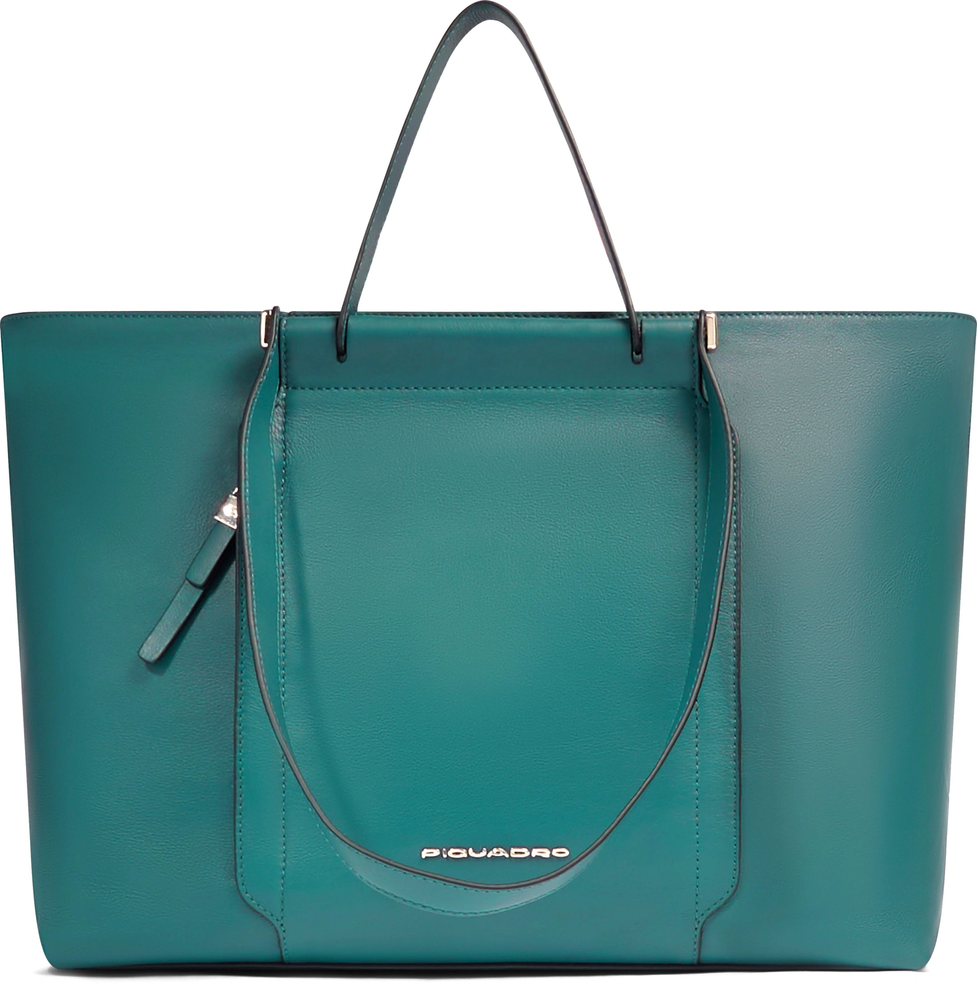 Деловая сумка женская Piquadro Circle BD3336W92/OTAV с отделением для ноутбука 14" бирюзовая/голубая натур.кожа