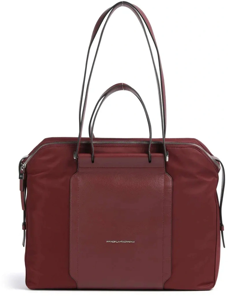 Деловая сумка женская Piquadro Lyra BD4574W92T/BO с отделением для ноутбука 14" бургунди ткань/натур.кожа