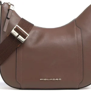 Сумка женская Piquadro Circle BD6657W92/MBE коричневая/бежевая натур.кожа