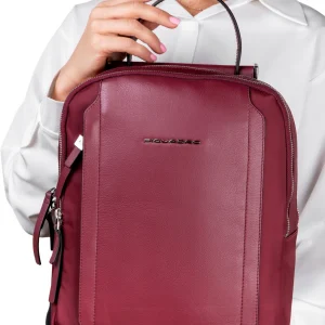 Рюкзак женский Piquadro Lyra CA5566W92T/BO бургунди ткань/натур.кожа