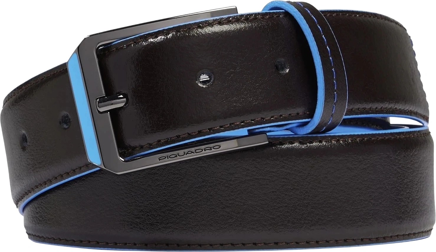 Ремень мужской Piquadro Blue Square CU6743B2/MO 125х3.5см коричневый натур.кожа