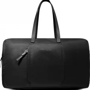 Сумка женская Piquadro Lyra BV6722W92T/N черная ткань/натур.кожа